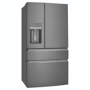 Westinghouse 609L French Door Fridge - Dark Stainless Steel WHE6170BB, Right Side View