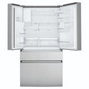 Westinghouse 609L French Door Fridge - Stainless Steel WHE6170SB, Front View With Upper Two Sided Door Open View