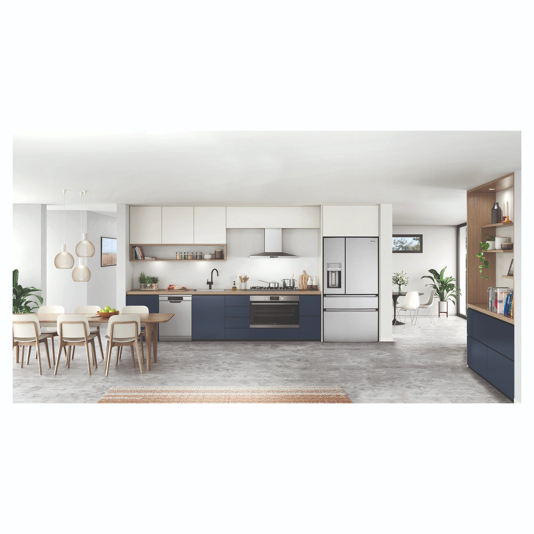 Westinghouse 609L French Door Fridge - Stainless Steel WHE6170SB, Lifesyle View