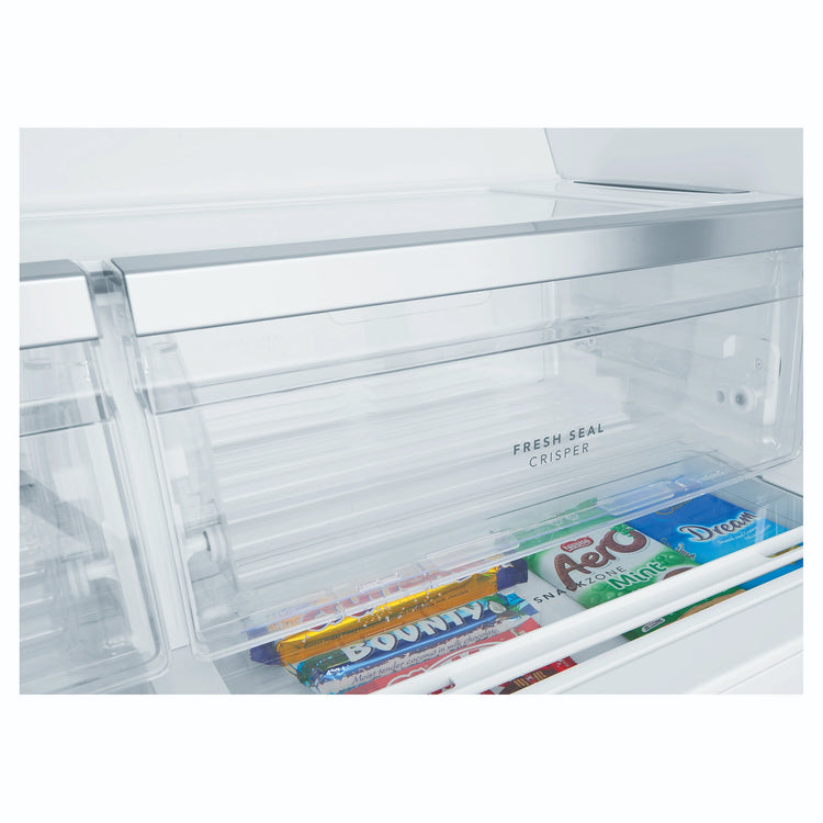 Westinghouse 619L French Door Fridge with Ice and Water Dispenser WHE6270SB, Fresh Seal Crisper View