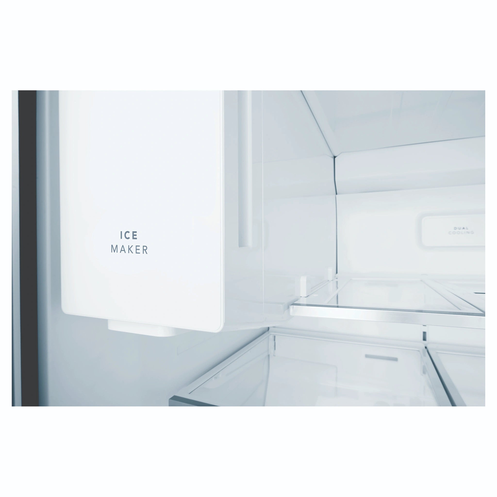Westinghouse 619L French Door Fridge with Ice and Water Dispenser WHE6270SB, Ice Maker View