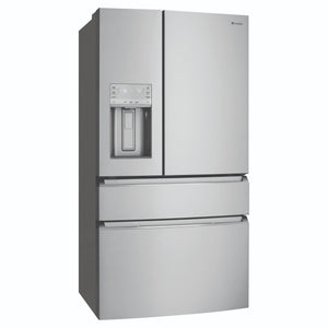 Westinghouse 619L French Door Fridge with Ice and Water Dispenser WHE6270SB, Right Side View