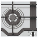 Westinghouse 60cm 4 Burner Gas Cooktop - Stainless Steel WHG644SC, Burner Close-Up View