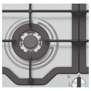 Westinghouse 60cm 4 Burner Gas Cooktop - Stainless Steel WHG644SC, Burner Close-Up View