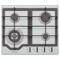 Westinghouse 60cm 4 Burner Gas Cooktop - Stainless Steel WHG644SC, Front View