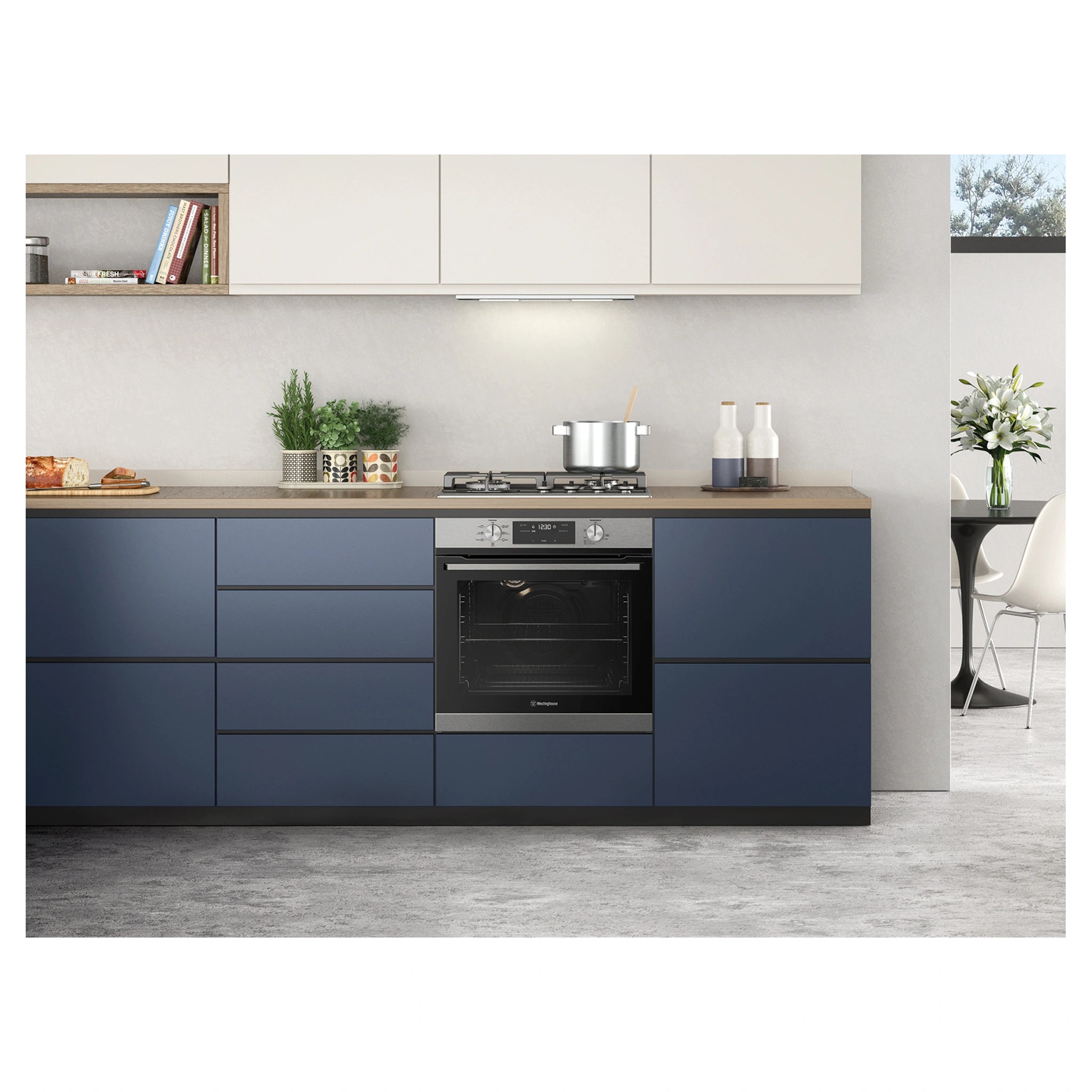 Westinghouse WHG644SC 60cm 4 Burner Gas Cooktop - Stainless Steel