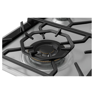 Westinghouse 75cm 5-Burner Gas Cooktop – Stainless Steel WHG758SC, BrassWokBurner Gall View