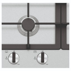 Westinghouse 90cm 5-Burner Gas Hob – Stainless Steel WHG954SC, Control Close-Up View