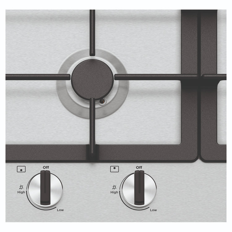 Westinghouse 90cm 5-Burner Gas Hob – Stainless Steel WHG954SC, Control Close-Up View