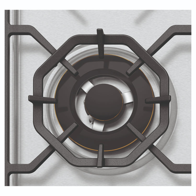 Westinghouse 90cm 5-Burner Gas Stovetop – Stainless Steel WHG958SC, Burner Close-Up View