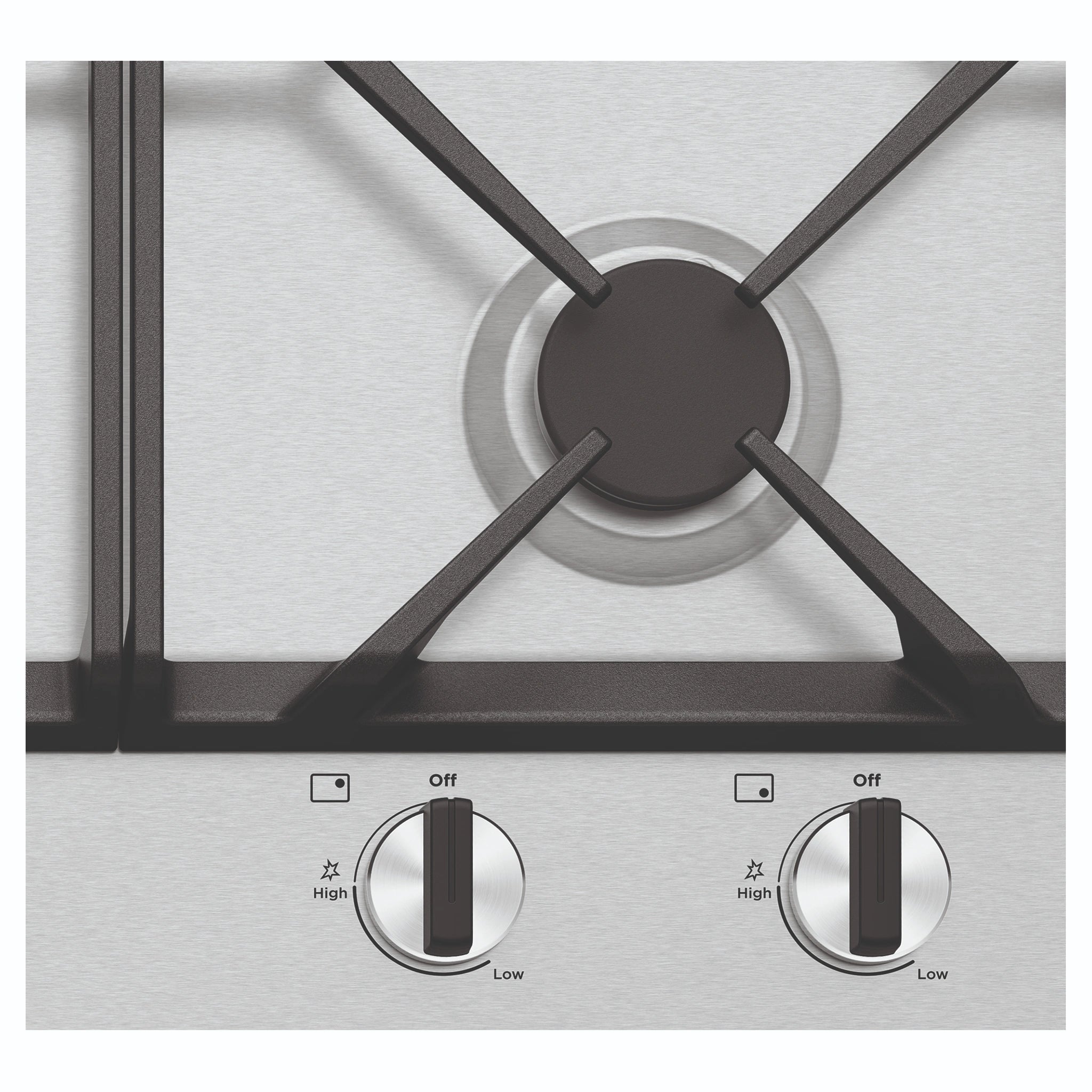 Westinghouse 90cm 5-Burner Gas Stovetop – Stainless Steel WHG958SC, Control Close-Up View