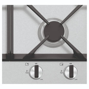 Westinghouse 90cm 5-Burner Gas Stovetop – Stainless Steel WHG958SC, Control Close-Up View