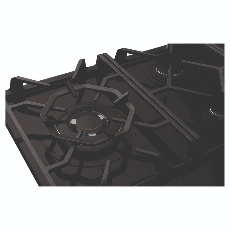 Westinghouse 90cm 5-Burner Black Ceramic Glass Gas Cooktop WHG959BD, Flat Trivets Gall View