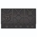 Westinghouse 90cm 5-Burner Black Ceramic Glass Gas Cooktop WHG959BD, Front View