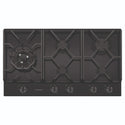 Westinghouse 90cm 5-Burner Black Ceramic Glass Gas Cooktop WHG959BD, Front View