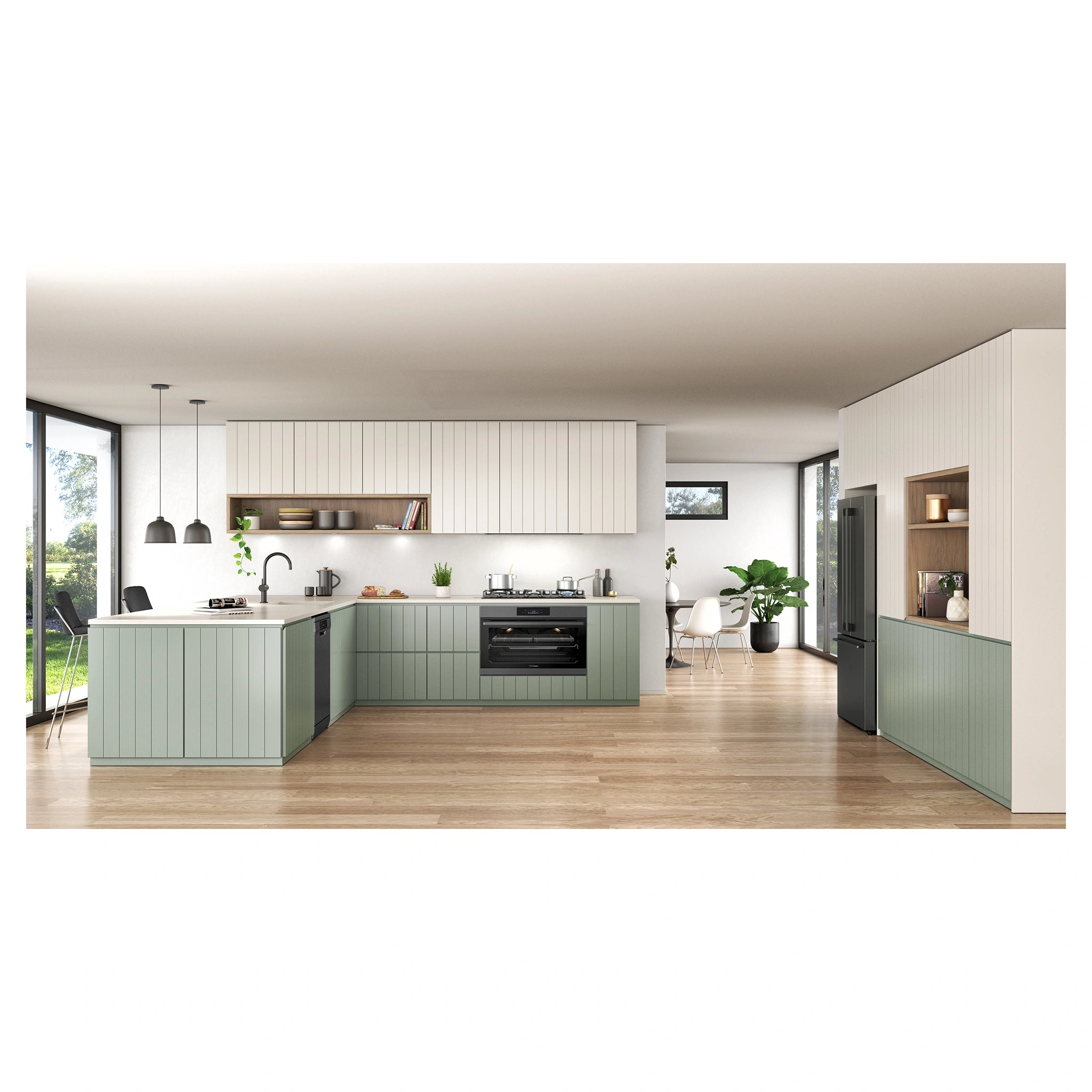 Westinghouse WHG959BD 90cm 5-Burner Black Ceramic Glass Gas Cooktop