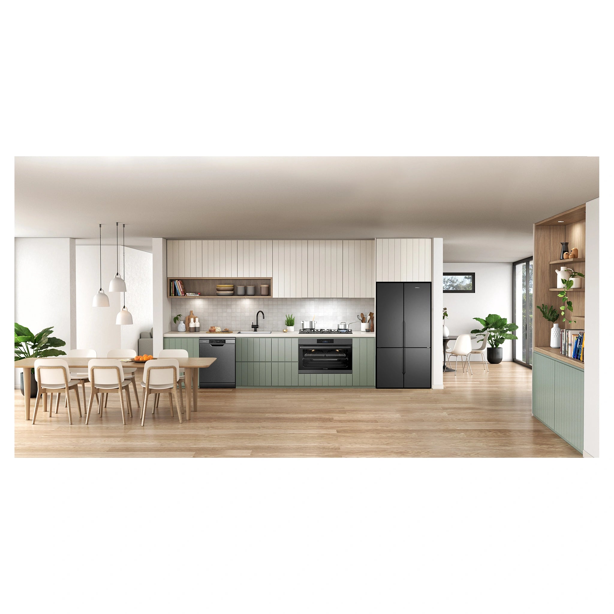 Westinghouse WHG959BD 90cm 5-Burner Black Ceramic Glass Gas Cooktop