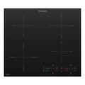 Westinghouse 60cm 4 Zone Power Lite Induction Cooktop WHI642BE, Front View