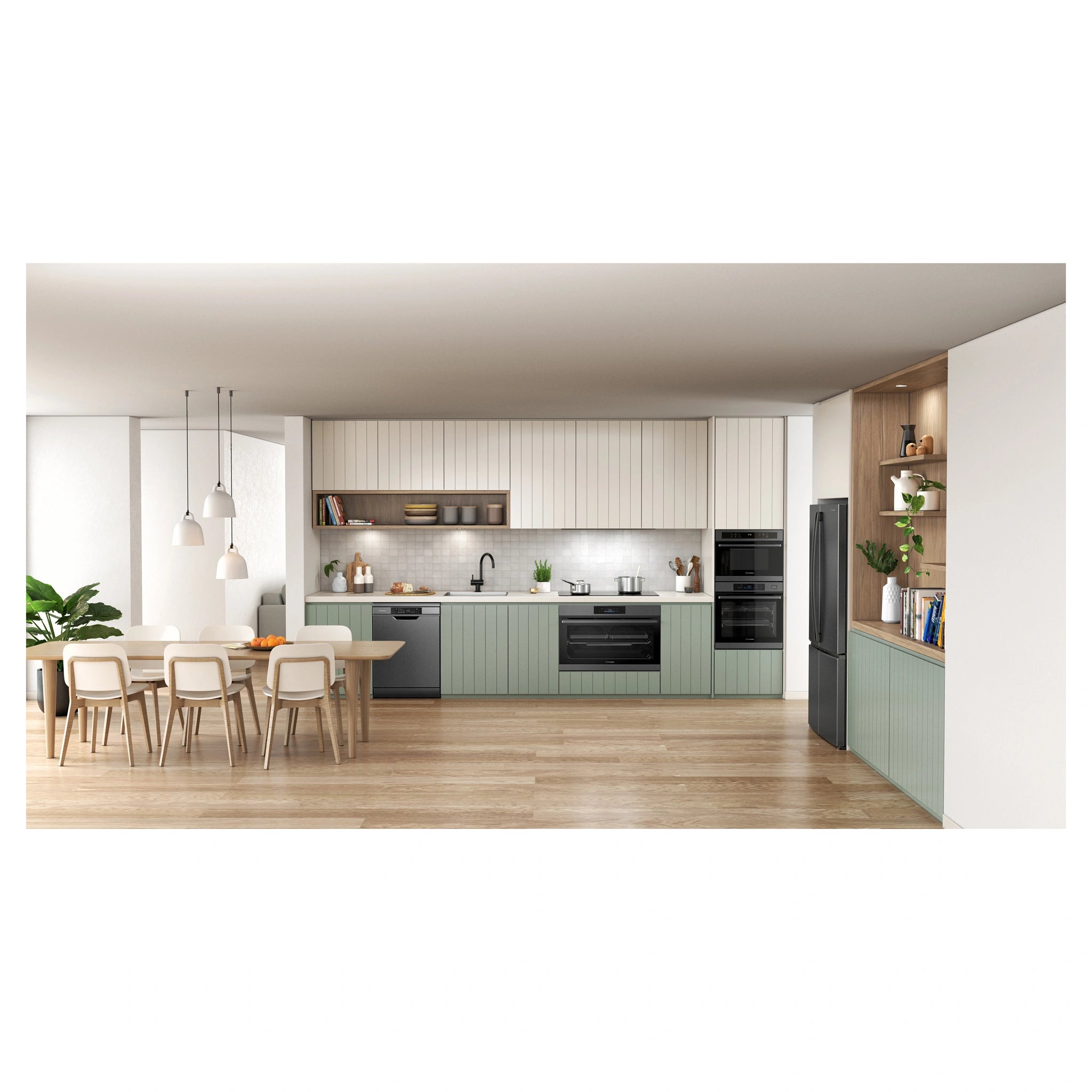 Westinghouse 90cm 4-Zone Induction Cooktop With Boil Protect WHI943BD, Life Style View