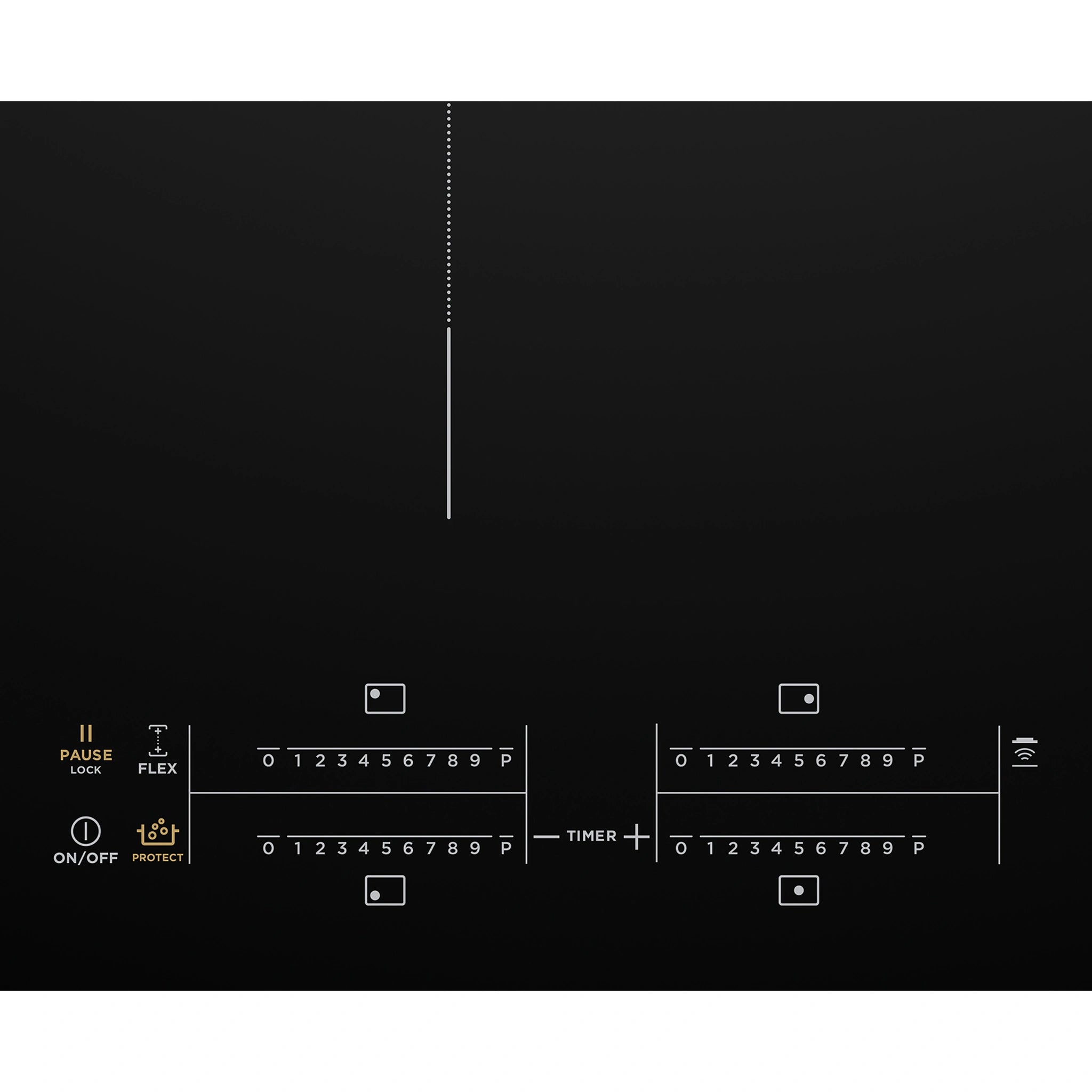 Westinghouse 90cm 4-Zone Induction Cooktop With Boil Protect WHI945BC, Gall View