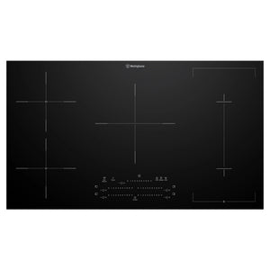 Westinghouse 90cm 5-zone induction cooktop with Boil Protect WHI955BD, Front View