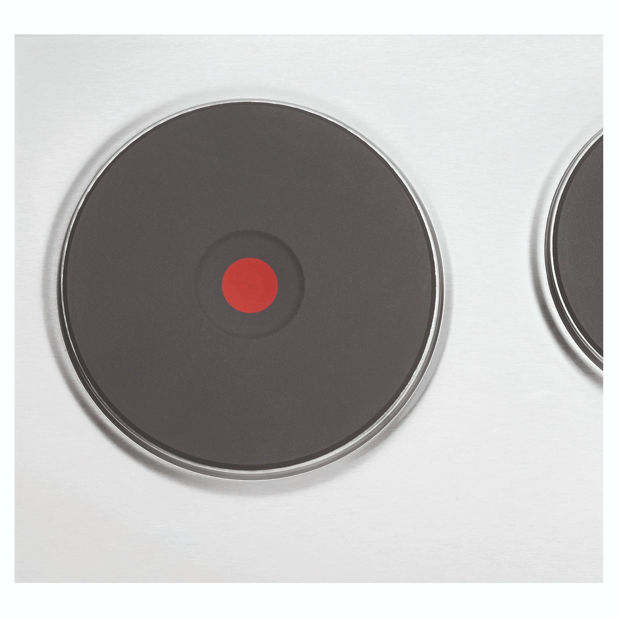 Westinghouse 60cm Electric Solid Cooktop, Stainless Steel WHS642SC, Hotplate Burner Close-Up View