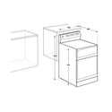 Westinghouse WLE543WCB 54cm Freestanding Electric Oven – White