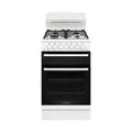 Westinghouse 54cm Freestanding Gas Oven – White WLG510WCH, Front View