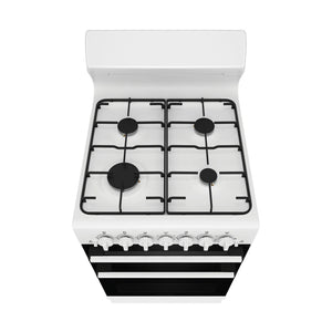 Westinghouse 54cm Freestanding Gas Oven – White WLG510WCH, Top View