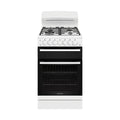Westinghouse 54cm Freestanding Gas Oven – White WLG512WCH, Front View