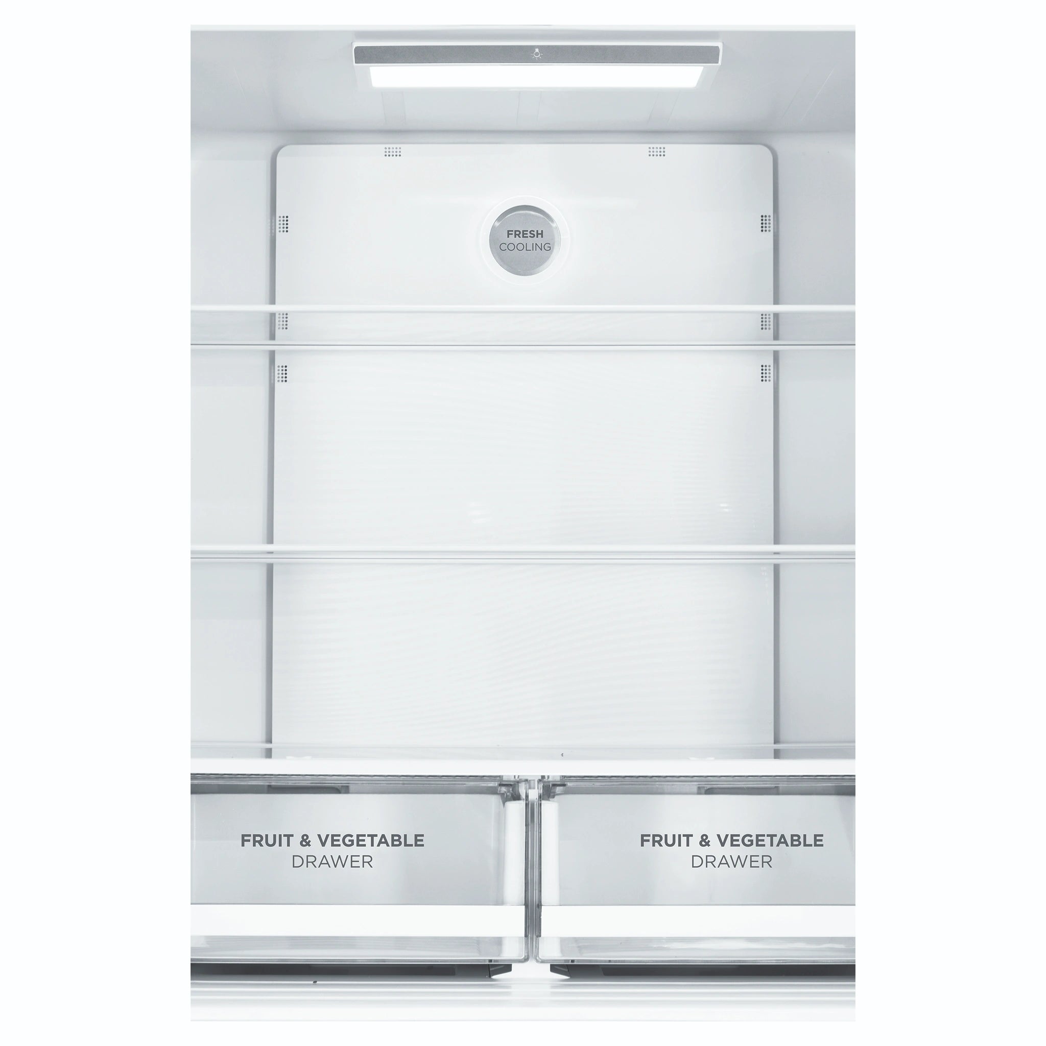 Westinghouse 496L Silver French Door Refrigerator WQE4900AA, Inside View