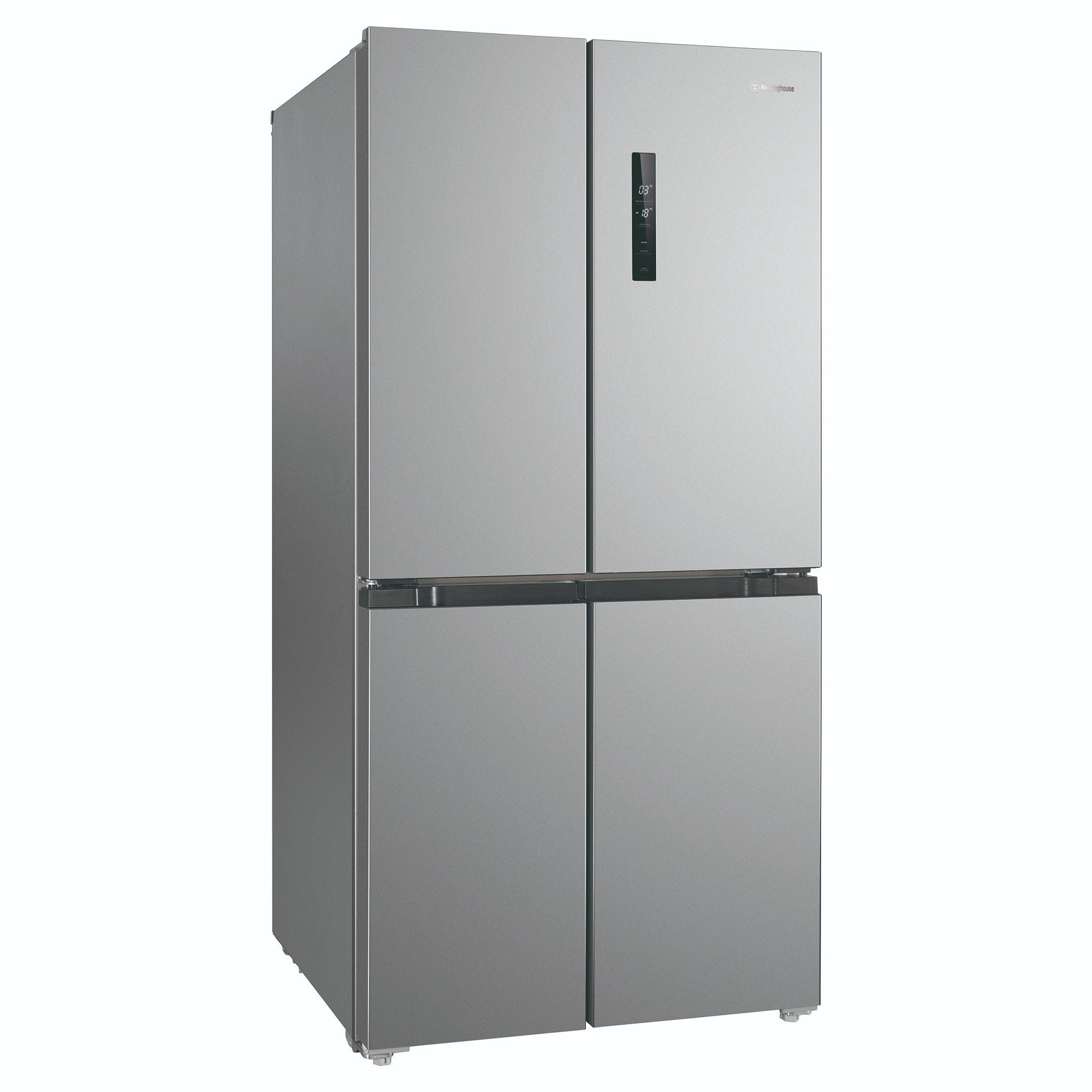 Westinghouse 496L Silver French Door Refrigerator WQE4900AA, Left Side View