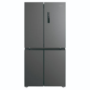 Westinghouse 496L Charcoal Matte Black French Door Refrigerator WQE4900BA, Front View