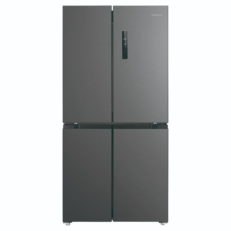 Westinghouse 496L Charcoal Matte Black French Door Refrigerator WQE4900BA, Front View