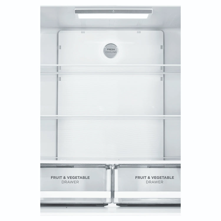 Westinghouse 496L Charcoal Matte Black French Door Refrigerator WQE4900BA, Inside View