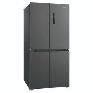 Westinghouse 496L Charcoal Matte Black French Door Refrigerator WQE4900BA, Left Side View
