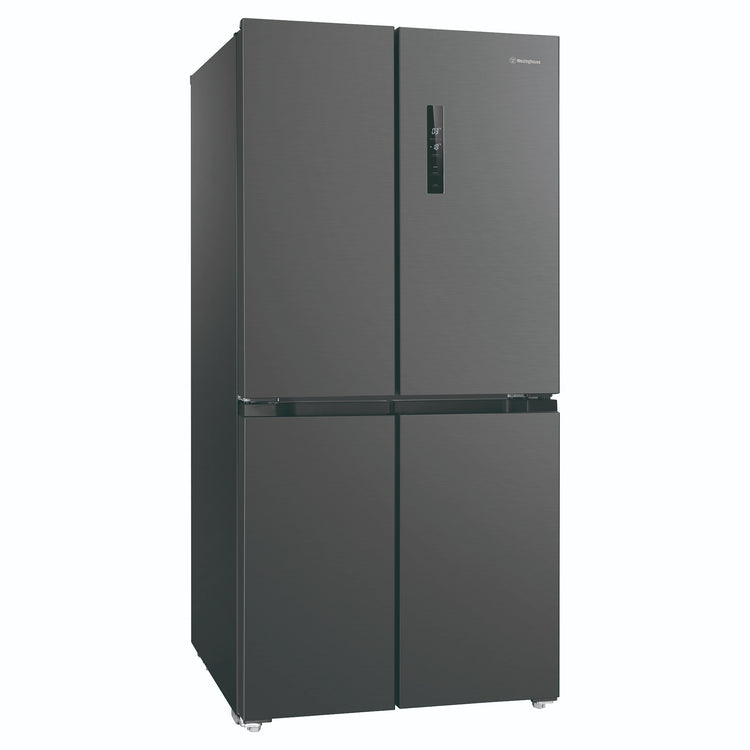 Westinghouse 496L Charcoal Matte Black French Door Refrigerator WQE4900BA, Left Side View