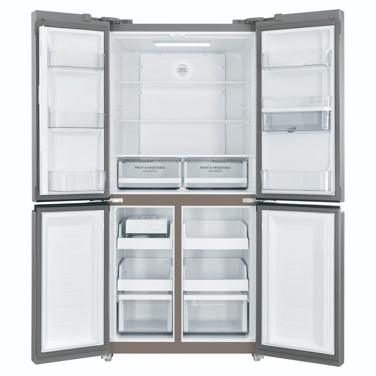 Westinghouse WQE4960AA 492L Silver French Door Refrigerator with Non-Plumbed Water Dispenser