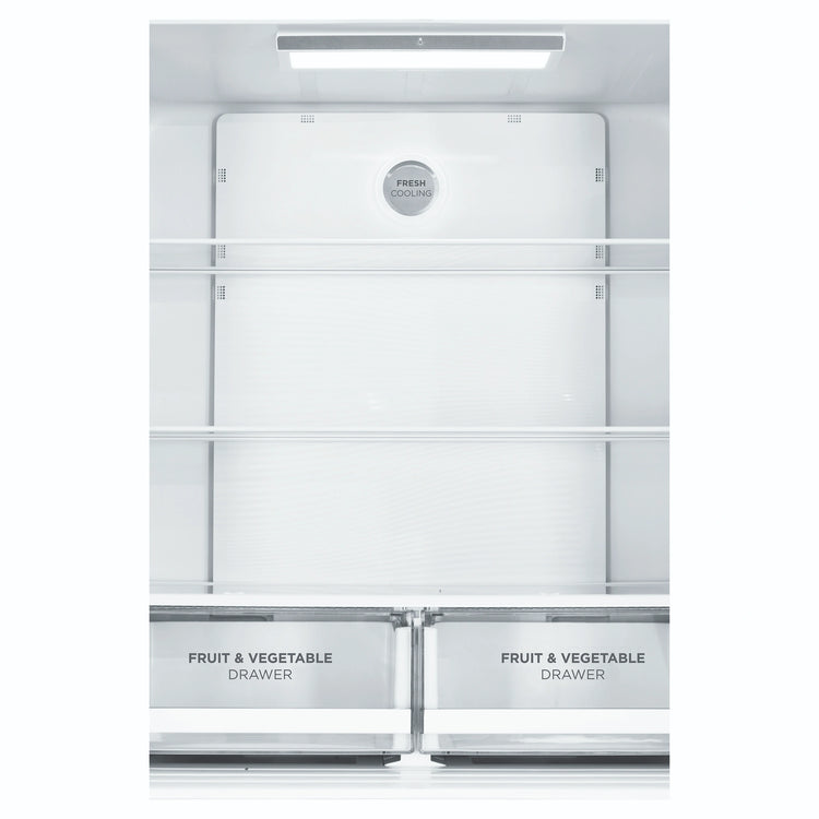 Westinghouse WQE4960AA 492L Silver French Door Refrigerator with Non-Plumbed Water Dispenser