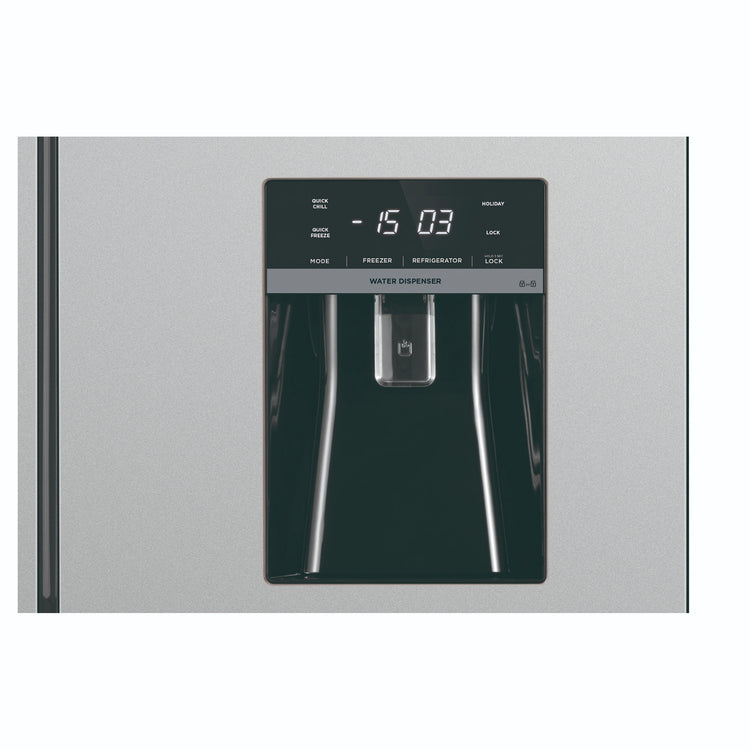 Westinghouse WQE4960AA 492L Silver French Door Refrigerator with Non-Plumbed Water Dispenser