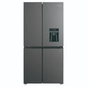 Westinghouse 492L Charcoal Matte Black French Door Refrigerator with Non-Plumbed Water Dispenser WQE4960BA, Front View