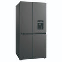Westinghouse 492L Charcoal Matte Black French Door Refrigerator with Non-Plumbed Water Dispenser WQE4960BA, Right Side View
