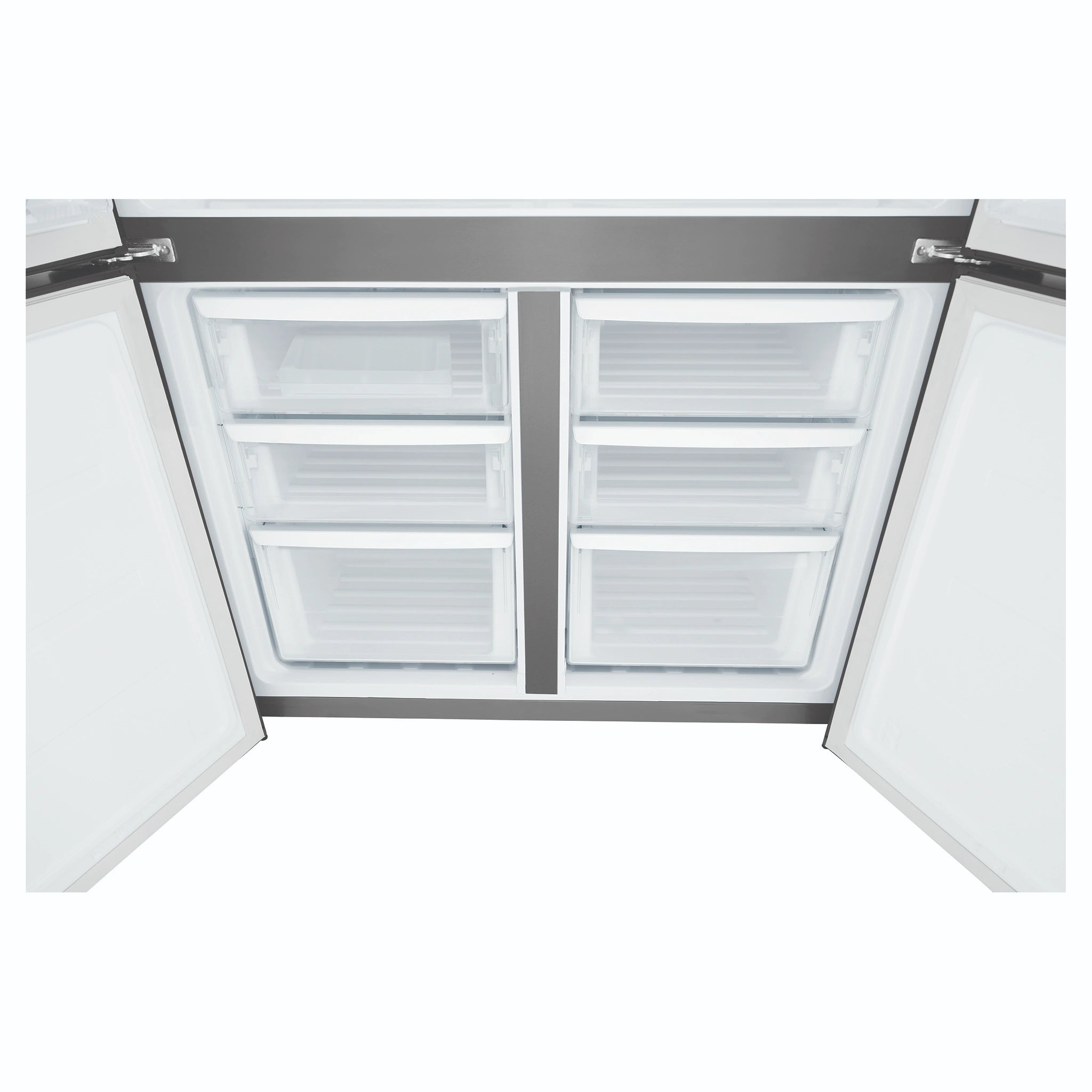 Westinghouse 564L Matte Black Quad Door Refrigerator WQE5600BB, Drawers View