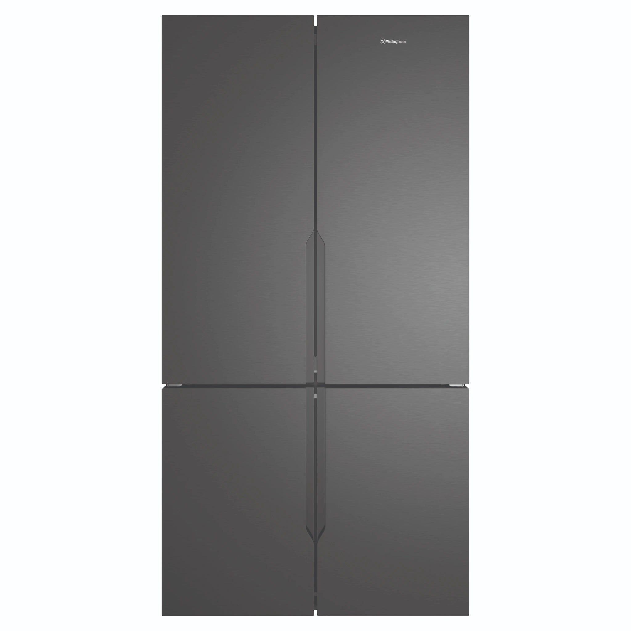 Westinghouse 564L Matte Black Quad Door Refrigerator WQE5600BB, Front View