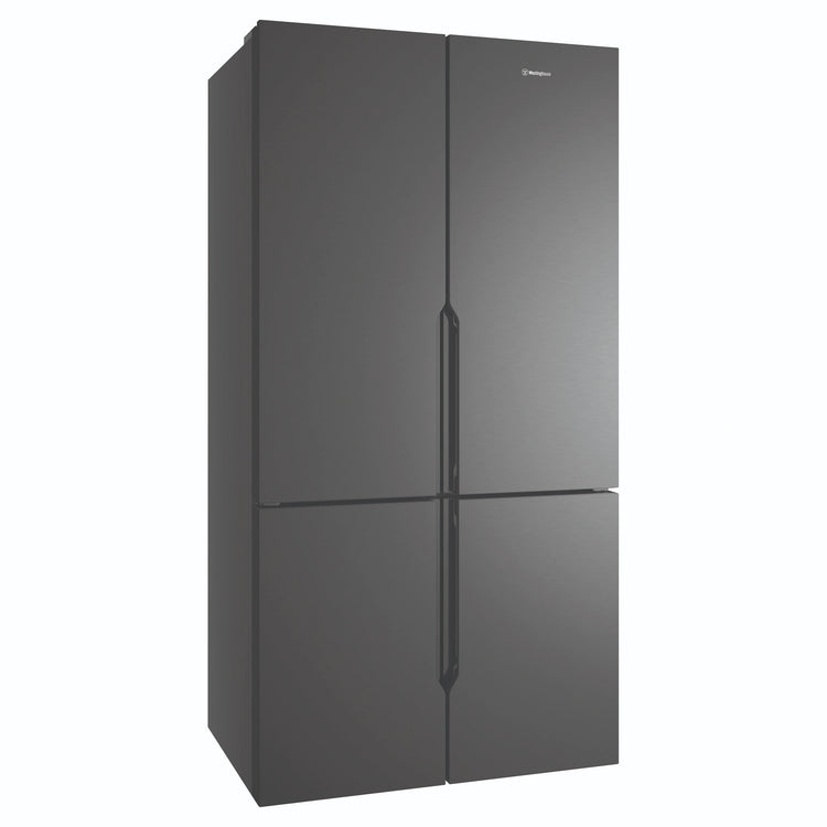 Westinghouse 564L Matte Black Quad Door Refrigerator WQE5600BB, Right Side View