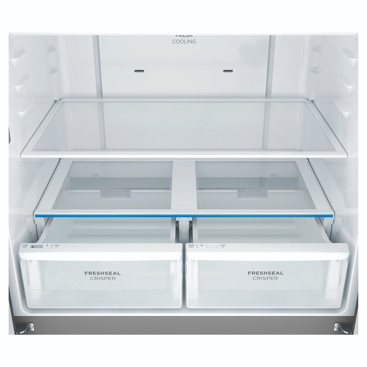 Westinghouse 564L Matte Black Quad Door Refrigerator WQE5600BB, Vegetable Crisper Close-Up View