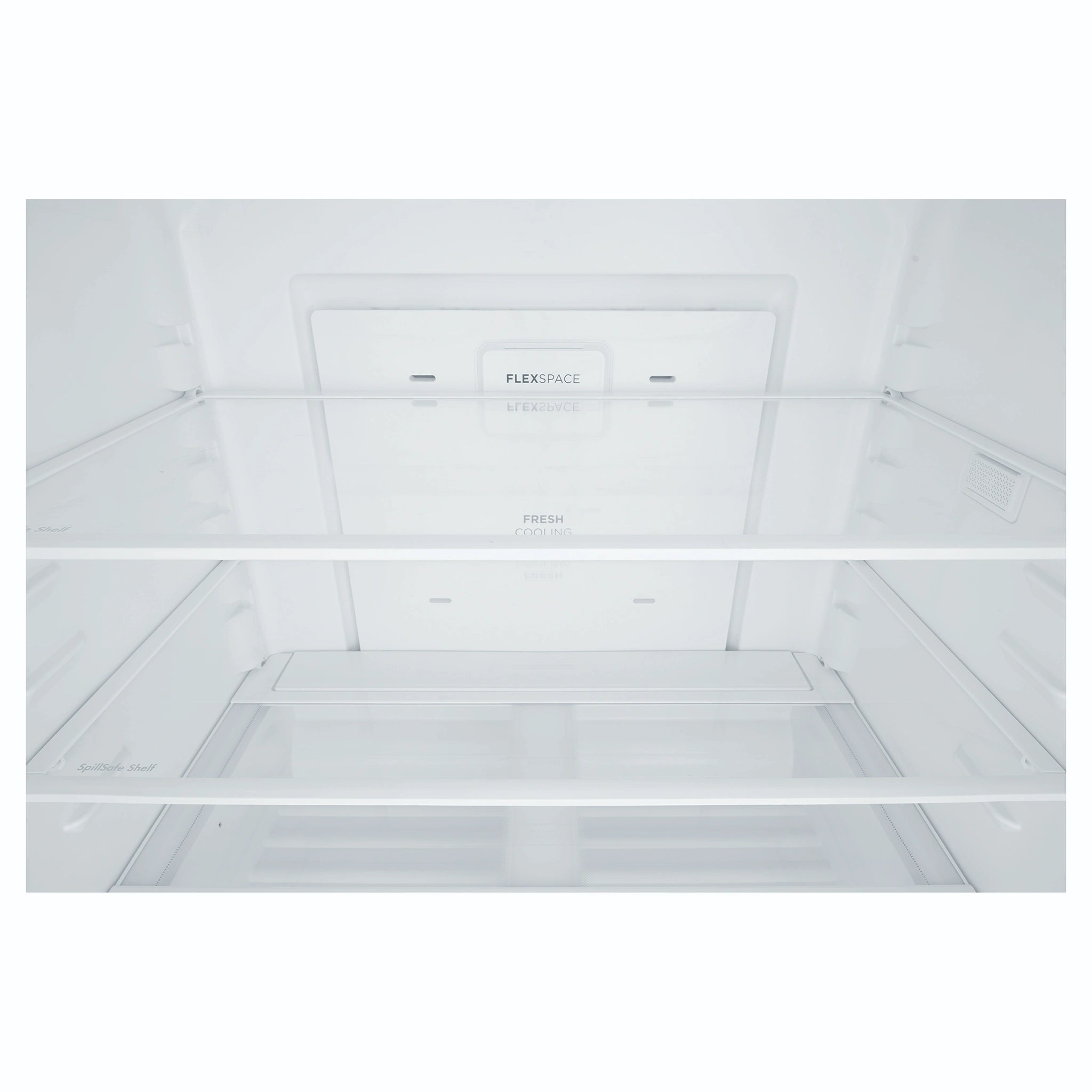 Westinghouse 564L Matte Charcoal Black Quad Door Refrigerator with Plumbed Water Dispenser WQE5650BA, Inside View
