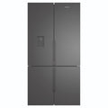 Westinghouse 564L Charcoal Quad Door Refrigerator with In-Door Water Dispenser WQE5660BA, Front View