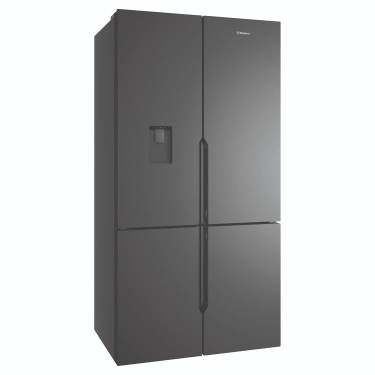 Westinghouse 564L Charcoal Quad Door Refrigerator with In-Door Water Dispenser WQE5660BA, Right Side View