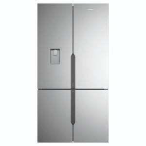 Westinghouse 564L Silver Quad Door Refrigerator with In-Door Water Dispenser WQE5660SA, Front View